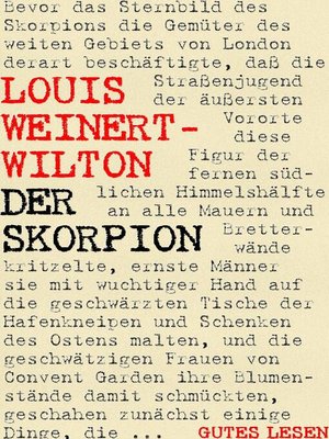 cover image of Der Skorpion